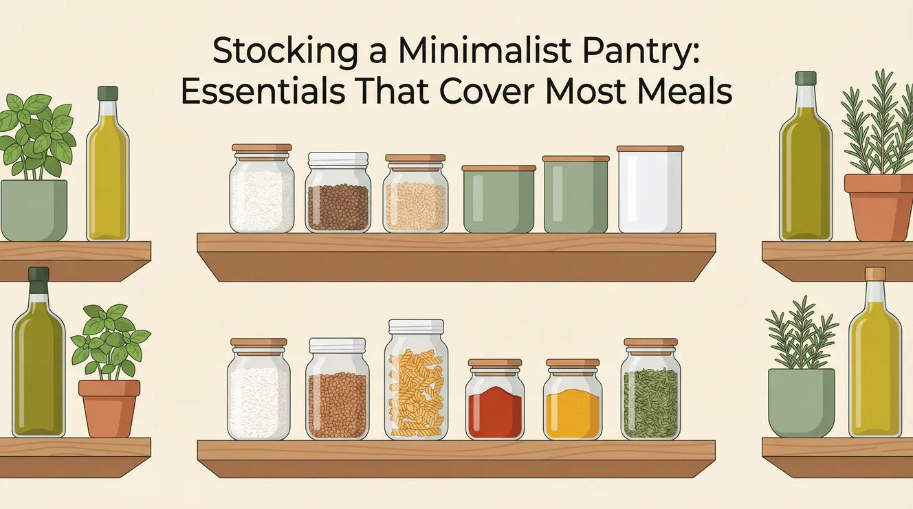 Stocking a Minimalist Pantry: Essentials That Cover Most Meals
