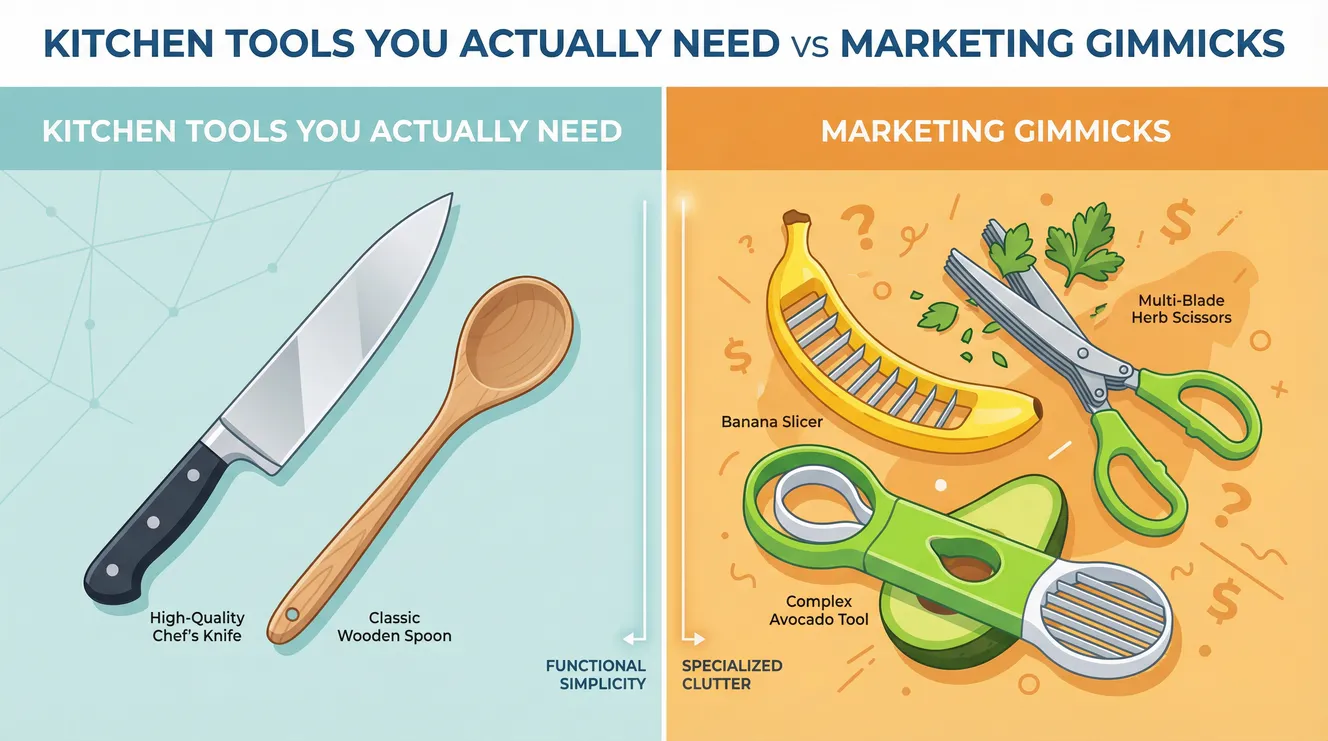 Kitchen Tools You Actually Need vs Marketing Gimmicks