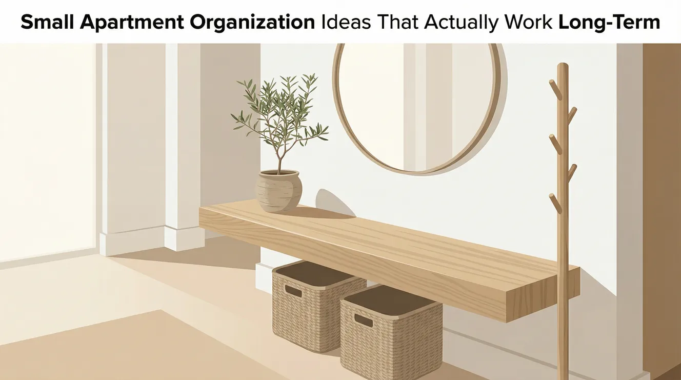 Small Apartment Organization Ideas That Actually Work Long-Term