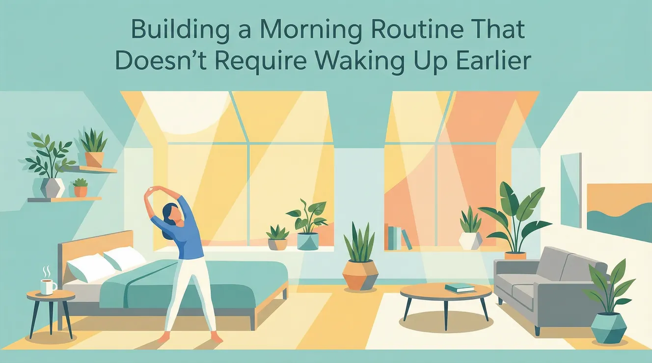 Building a Morning Routine That Doesn't Require Waking Up Earlier